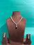 PREMIUM BRASS MATERIAL WITH GANGA JAMUNA POLISH AND CUBIC ZIRCONIA STONE NECKLACE SET
