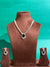 CUBIC ZIRCONIA NECKLACE IN GANGA JAMUNA POLISH WITH PREMIUM BRASS MATERIAL