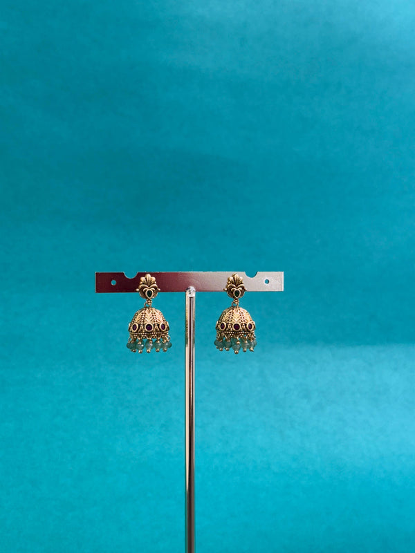 TRENDING JHUMKA'S IN PREMIUM BRASS MATERIAL WITH ANTIQUE POLISH
