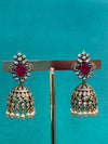 TRENDING JHUMKA'S IN PREMIUM BRASS MATERIAL WITH VICTORIAN POLISH AND SWARVOSKI PEARLS