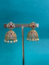 TRENDING JHUMKA'S IN PREMIUM BRASS MATERIAL WITH CUBIC ZIRCONIA STONES