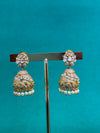 TRENDING JHUMKA'S IN PREMIUM BRASS MATERIAL WITH CUBIC ZIRCONIA STONES