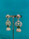 TRENDING JHUMKA'S IN PREMIUM BRASS MATERIAL WITH CUBIC ZIRCONIA STONES