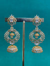 TRENDING JHUMKA'S IN PREMIUM BRASS MATERIAL WITH CUBIC ZIRCONIA STONES