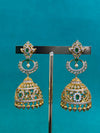 TRENDING JHUMKA'S IN PREMIUM BRASS MATERIAL WITH CUBIC ZIRCONIA STONES