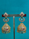 TRENDING JHUMKA'S IN PREMIUM BRASS MATERIAL WITH CUBIC ZIRCONIA STONES