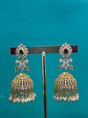 TRENDING JHUMKA'S IN PREMIUM BRASS MATERIAL WITH CUBIC ZIRCONIA STONES