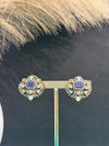 TRENDING VICTORIAN POLISH EARINGS IN PREMIUM BRAAS MATRIAL WITH CUBIC ZIRCONIA STONES