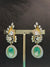 TRENDING EARINGS WITH GANGA JAMUNA POLISH AND CUBIC ZIRCONIA STONES