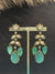 TRENDING EARINGS IN VICTORIAN POLISH WITH KUNDAN,ZIRCON STONES