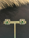 TRENDING EARINGS IN VICTORIAN POLISH WITH CUBIC ZIRCONIA STONES