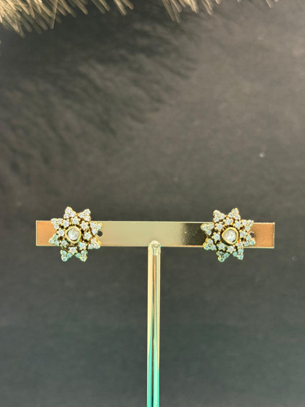 TRENDING VICTORIAN POLISH EARINGS WITH CUBIC ZIRCONIA STONES