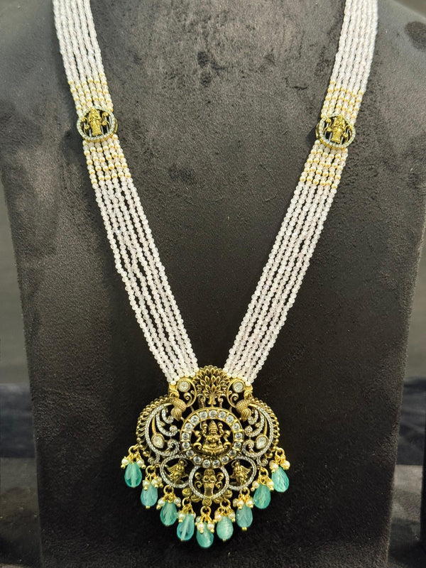 TRENDING MALA WITH PENDANT IN VICTORIAN POLISH