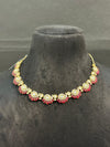 TRENDING NECKLACE IN PREMIUM BRASS MATERIAL WITH CUBIC ZIRCONIA AND KUNDAN STONES