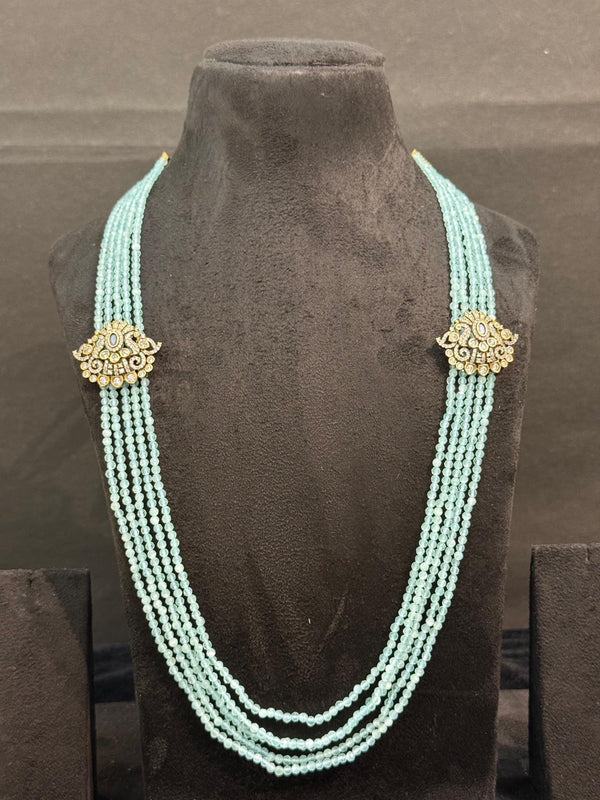 TRENDING MALA WITH SIDE PENDANT IN VICTORIAN POLISH