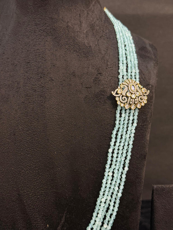 TRENDING MALA WITH SIDE PENDANT IN VICTORIAN POLISH