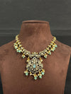 TRENDING NECKLACE SET IN VICTORIAN POLISH WITH CUBIC ZIRCONIA STONES AND STRAWBERRY BEADS FALL