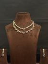 TRENDING NECKLACE SET IN GANGA JAMUNA POLISH WITH CUBIC ZIRCONIA STONES