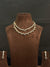 TRENDING NECKLACE SET IN GANGA JAMUNA POLISH WITH CUBIC ZIRCONIA STONES