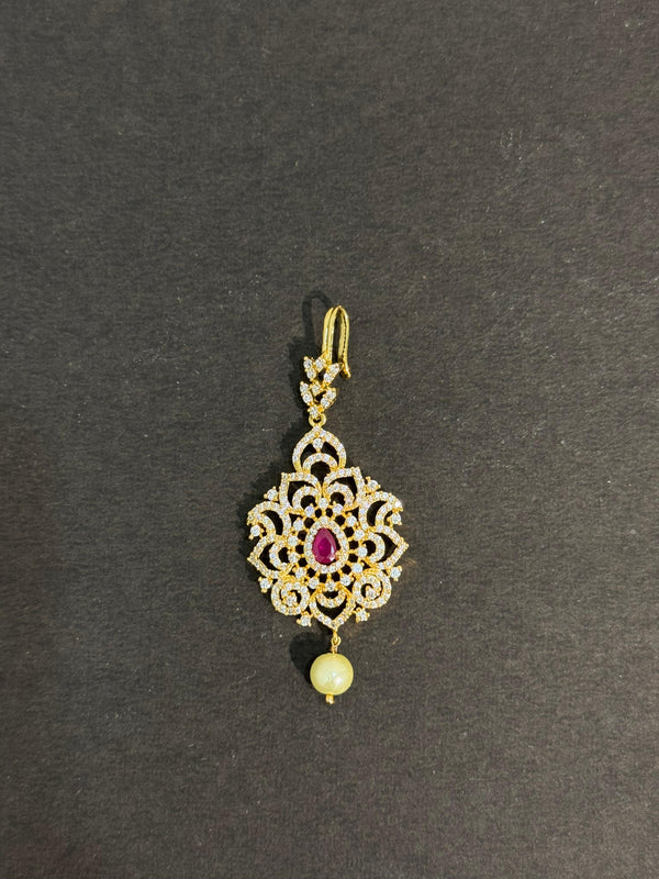 TIKA IN PREMIUM BRASS MATERIAL WITHCUBIC ZIRCONIA STONES