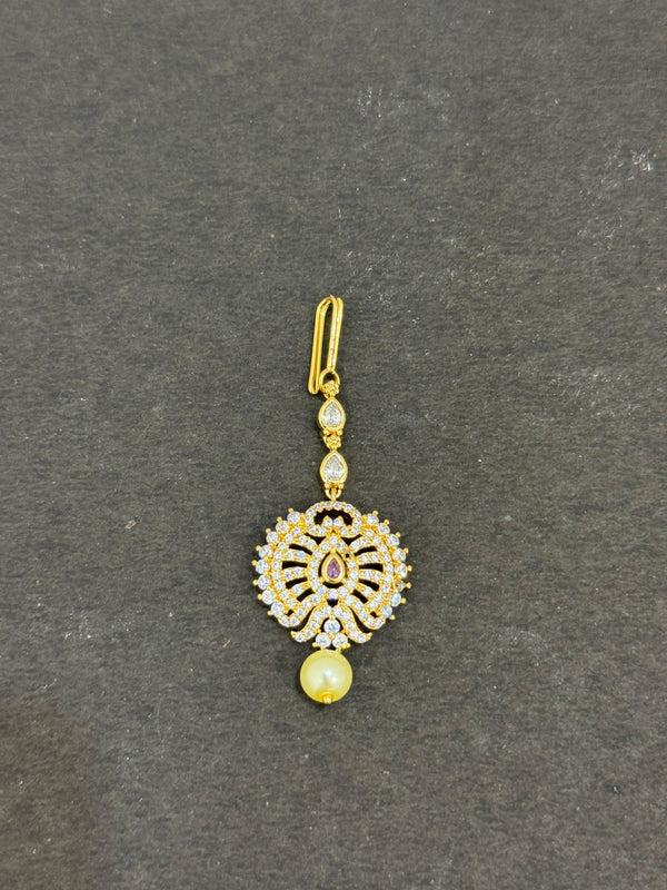 TIKA IN PREMIUM BRASS MATERIAL WITH CUBIC ZIRCONIA STONES