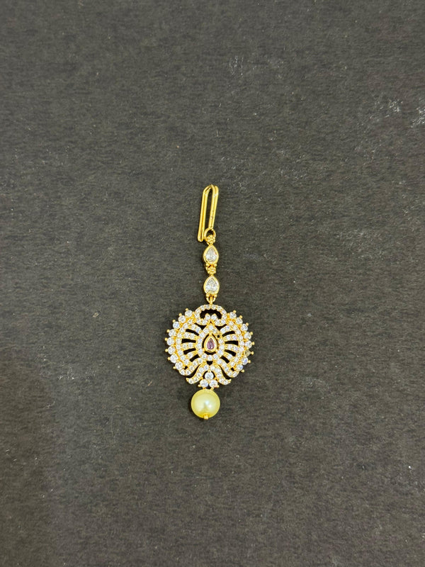 TIKA IN PREMIUM BRASS MATERIAL WITH CUBIC ZIRCONIA STONES