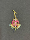 TIKA IN PREMIUM BRASS MATERIAL WITH REAL JADAU KUNDAN STONES AND STRAWBERRY BEADS