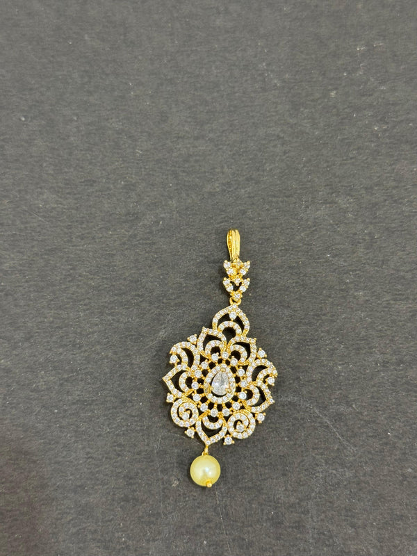 TIKA IN PREMIUM BRASS MATERIAL WITH CUBIC ZIRCONIA STONES