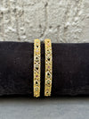 BANGLES IN PREMIUM BRASS MATERIAL WITH GOLD POLISH,SET OF 2