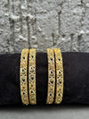 BANGLES IN PREMIUM BRASS MATERIAL WITH GOLD POLISH,SET OF 4