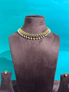 NECKLACE SET WITH ANTIQUE POLISH AND IMITATION BEADS FALL