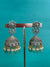TRENDING JHUMKA'S IN PREMIUM BRASS MATERIAL WITH CUBIC ZIRCONIA STONES AND VICTORIAN POLISH