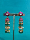 TRENDING REAL JADAU KUNDAN JHUMKA'S WITH STRAWBERRY BEADS
