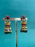 TRENDING REAL JADAU KUNDAN JHUMKA'S IN PREMIUM BRASS MATERIAL WITH NATURAL STRAWBERRY BEADS FALL