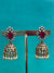 TRENDING JHUMKA'S IN PREMIUM BRASS MATERIAL WITH VICTORIAN POLISH AND SWARVOSKI PEARLS