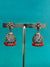 TRENDING JHUMKA'S IN PREMIUM BRASS MATERIAL WITH CUBIC ZIRCONIA STONES AND ANTIQUE POLISH