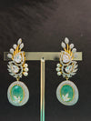 TRENDING EARINGS WITH GANGA JAMUNA POLISH AND CUBIC ZIRCONIA STONES