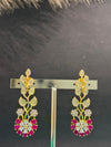 TRENDING EARINGS IN GANGA JAMUNA POLISH AND CUBIC ZIRCONIA STONES