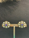 VICTORIAN POLISH EARINGS WITH CUBIC ZIRCONIA STONES