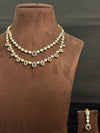 TRENDING NECKLACE SET IN GANGA JAMUNA POLISH WITH CUBIC ZIRCONIA STONES