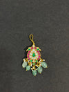 TIKA IN PREMIUM BRASS MATERIAL WITH REAL JADAU KUNDAN STONES AND STRAWBERRY BEADS