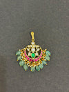 TIKA IN PREMIUM BRASS MATERIALWITH REAL JADAU KUNDAN STONES AND STRAWBERRY BEADS