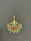 TIKA IN PREMIUM BRASS MATERIALWITH REAL JADAU KUNDAN STONES AND STRAWBERRY BEADS