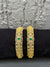BANGLES IN PREMIUM BRASS MATERIAL WITH GANGA JAMUNA POLISH AND CUBIC ZIRCON STONES,SET OF 2