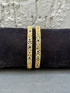 BANGLES IN PREMIUM BRASS MATERIAL WITH GOLD POLISH,SET OF 2