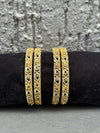 BANGLES IN PREMIUM BRASS MATERIAL WITH GOLD POLISH,SET OF 4